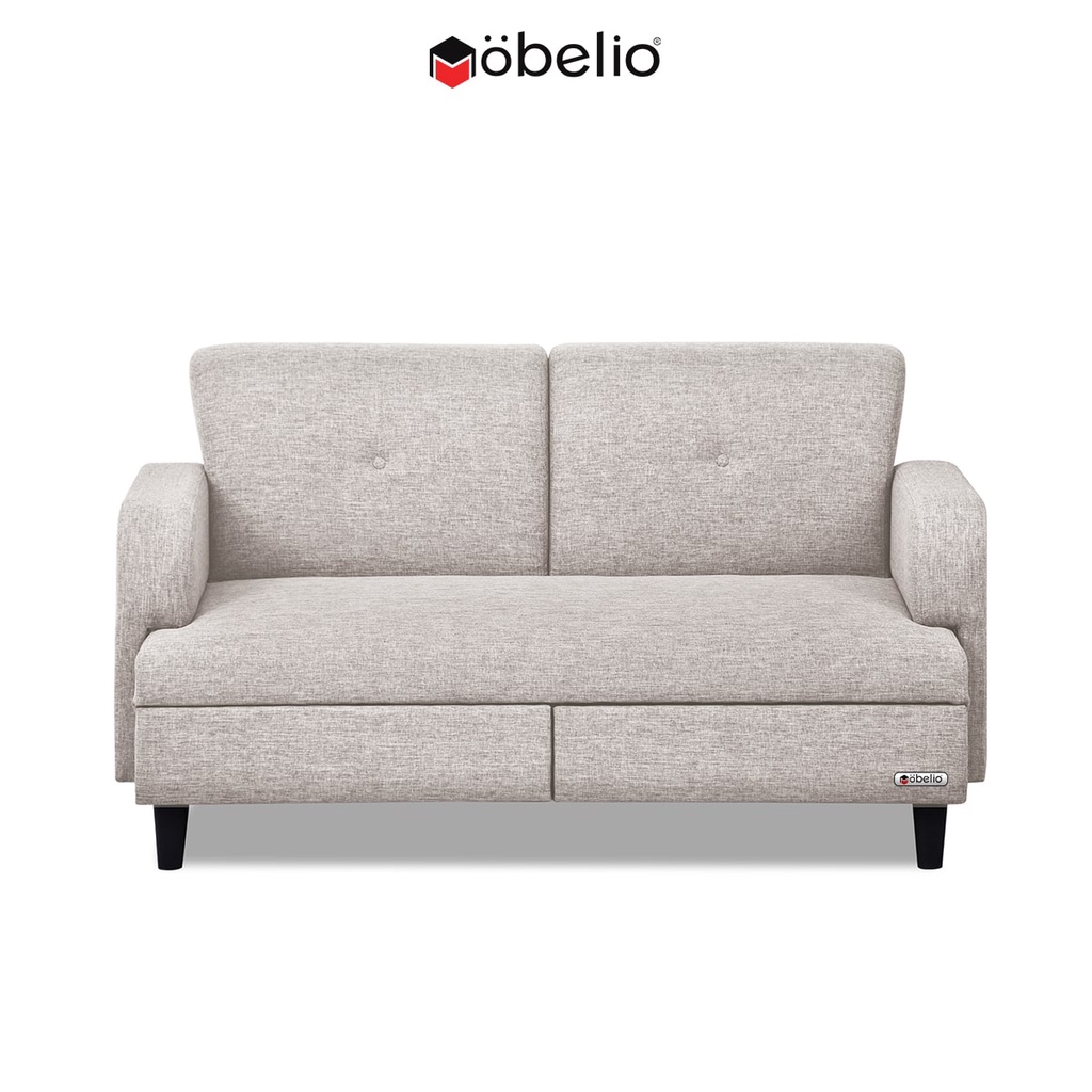 Mobelio - Sofa 2 Seater Laci Storage Penyimpanan - Besta
