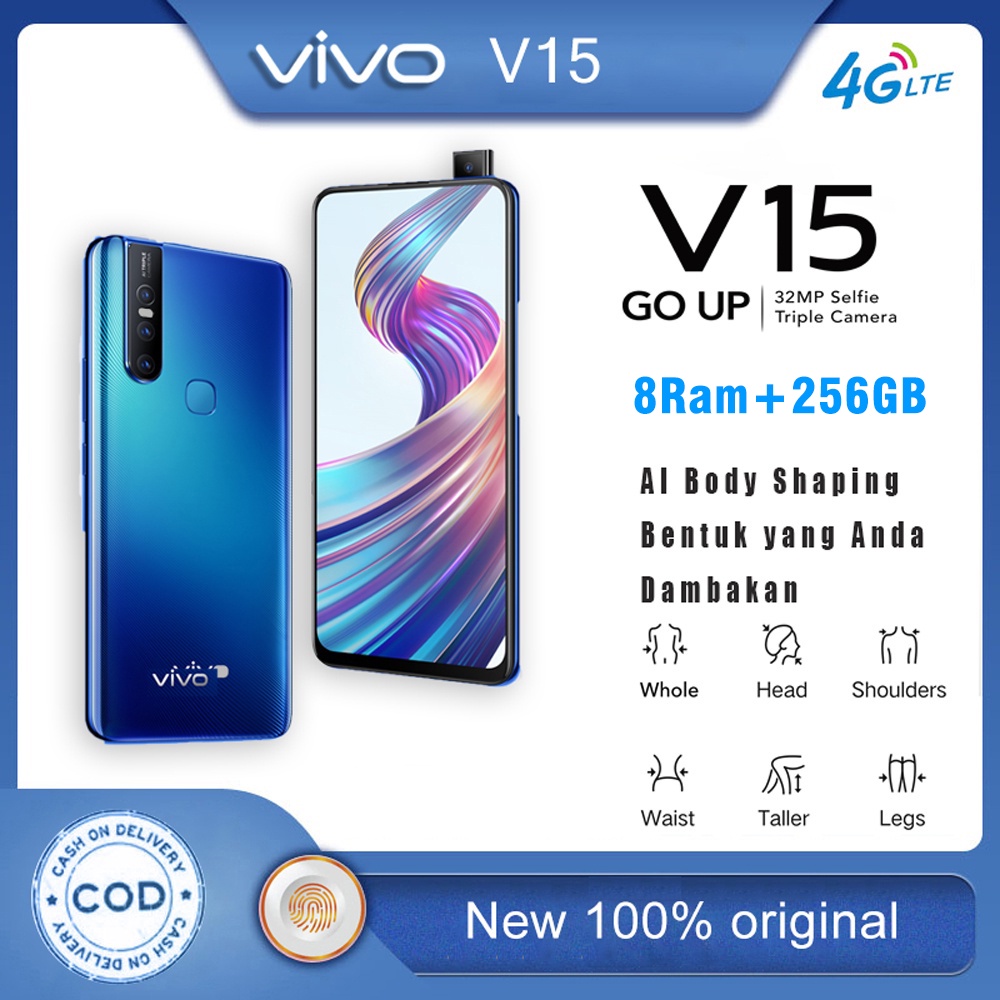 Jual Handphone Vivo V15 Ram8 256gb 653 Inch Hp Smartphone 100 Baru Original Indonesiashopee 9113