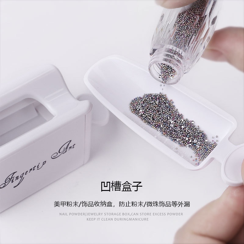 【 COD 】Dip Powder recycling system / tempat wadah dip powder hiasan swarovski pixie edge