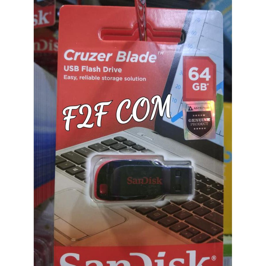 SANDISK FLASHDISK 64GB USB 2.0 / FLASH DISK 64 GB USB 2.0 ORIGINAL aksesoris hp | flasdisk | sandisk