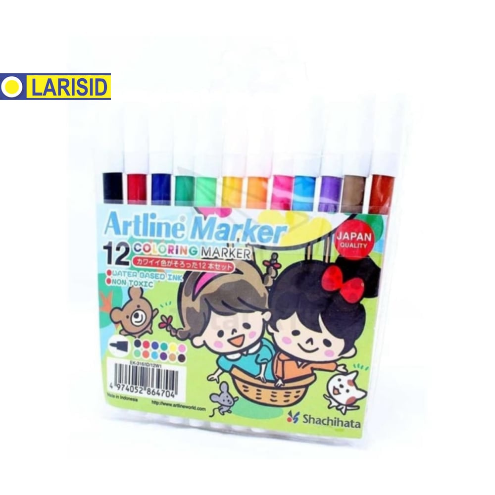 

SPIDOL WARNA SET ARTLINE 12 WARNA EK-316