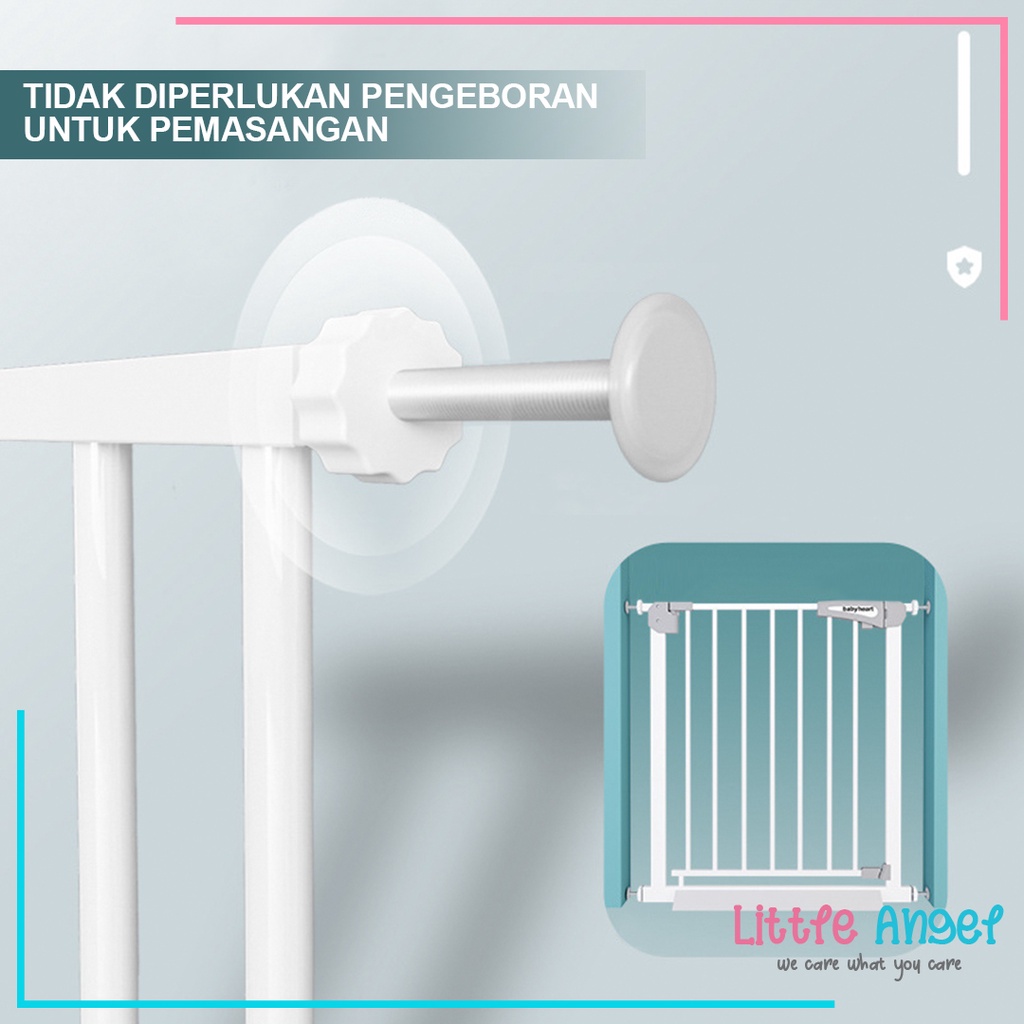 PAGAR PENGAMAN BAYI Pintu Pagar Penjaga Anak Balita Bermain untuk Tangga Pembatas Dapur Kamar Mandi Baby Safety Gate Portable