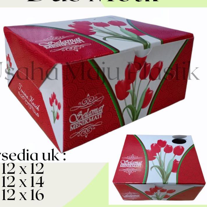 

Terbaik 100pcs Dus Motif Box 12x12 12x14 12x16 Kotak Kue Snack Cemilan