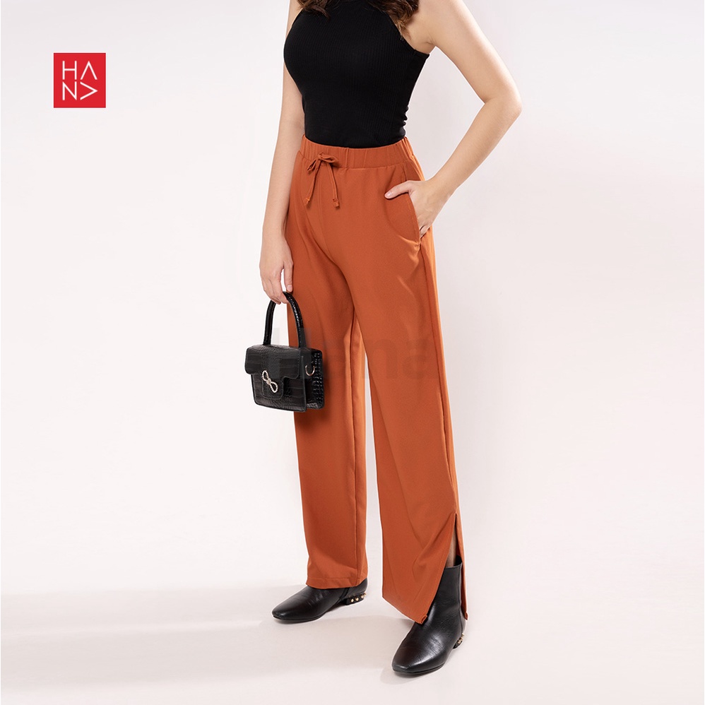 HanaFashion JKT - Izzie Celana Panjang Slit Pants Wanita - LP162