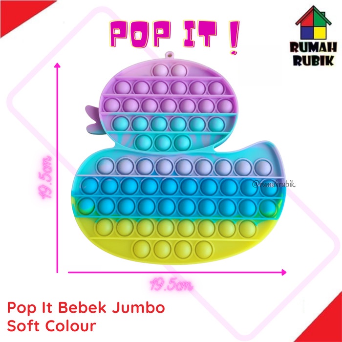 [ JUMBO - BEBEK MACARON ] Pop It Jumbo BEBEK MACARON 19.5CM / Squishy