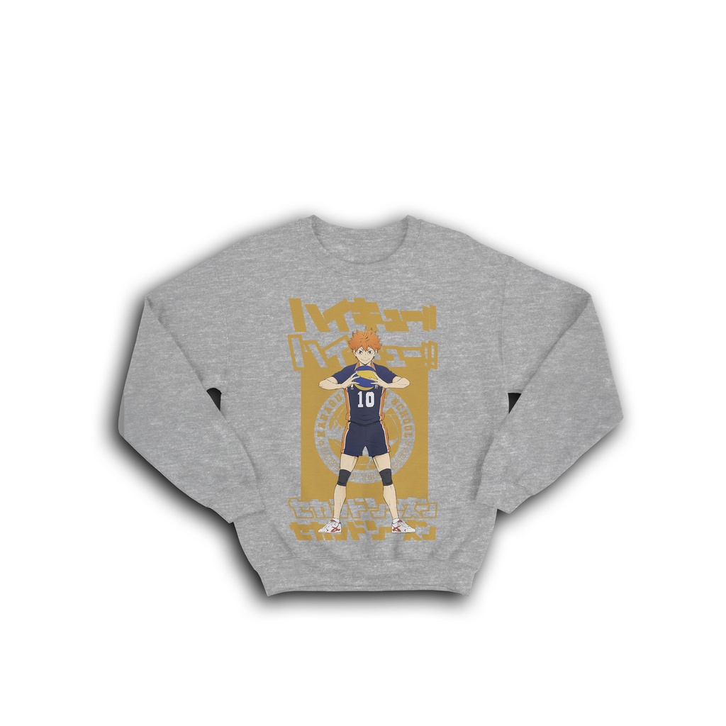 SWEATER CREWNECK TERBARU MANGA JEPANG ANIME HINATA SHOYO  HAIKYU ICS KARASUNO