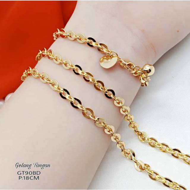 Gelang xuping lapis emas