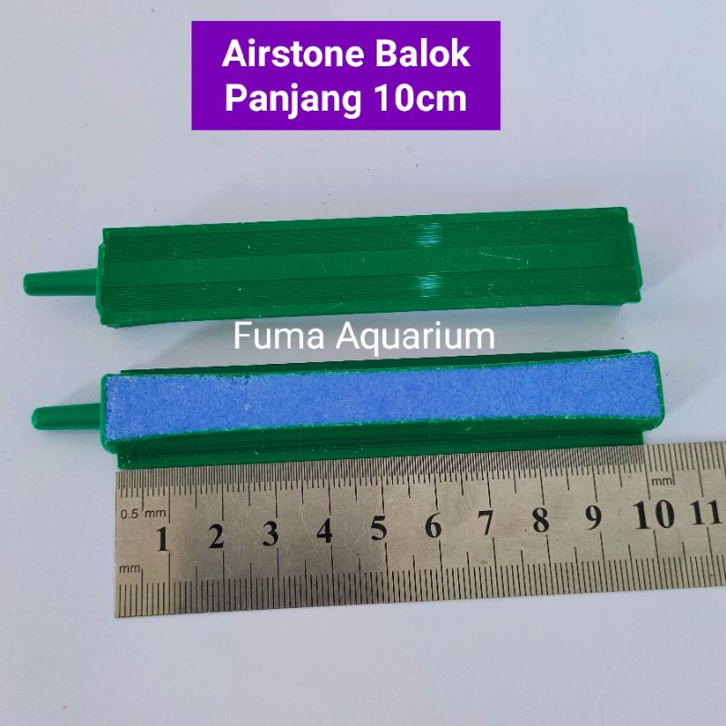 Batu Airstone Panjang 10cm(4inch) Batu Aerator Gelembung Airasi Model Balok TY