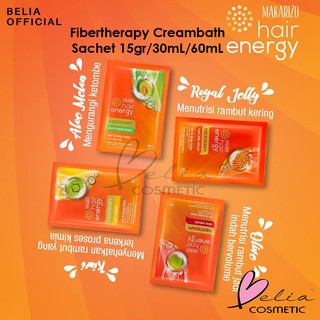 Image of ❤ BELIA ❤ MAKARIZO Hair Energy Creambath Sachet 15 30 60 mL | Fibertherapy