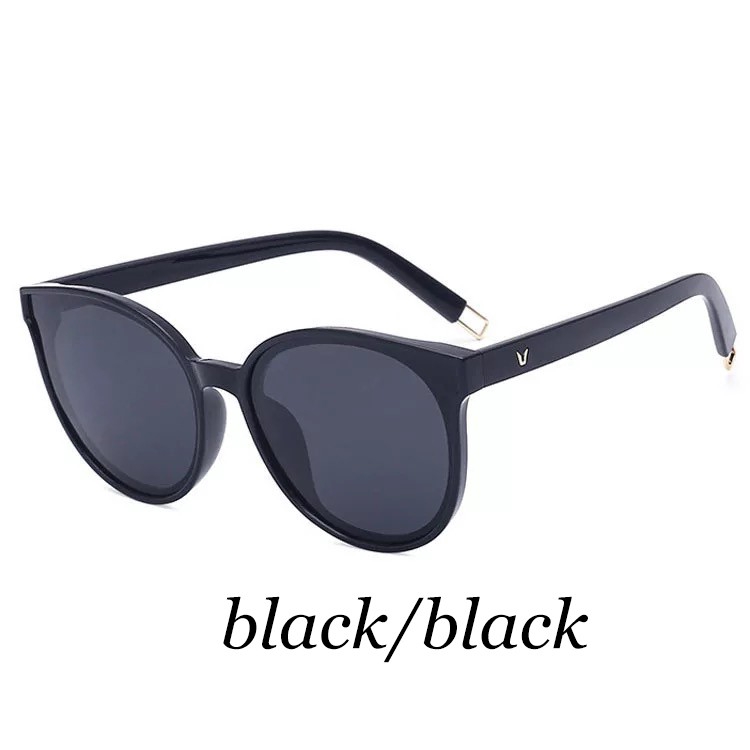 (YUZHU) Ulzzang Style Sunglasses Wanita / Pria Korea Designer Big Frame Kacamata Cermin Mode Anti UA400