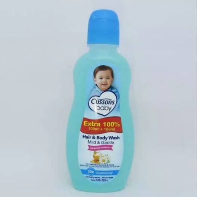 CUSSON SABUN HAIR BODY Cussons hair and body sabun shampoo mandi cair bayi baby wash 100+100ml