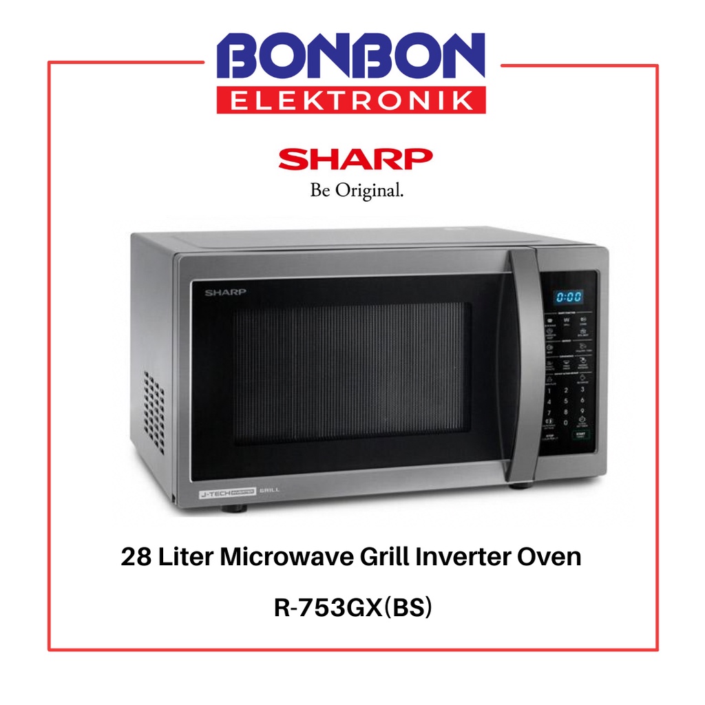 Sharp Microwave Grill Inverter R-753GX (BS) / R753GX 28L