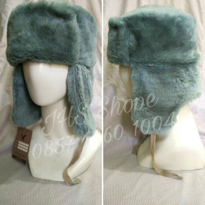 Topi full Bulu Ushanka Rusia