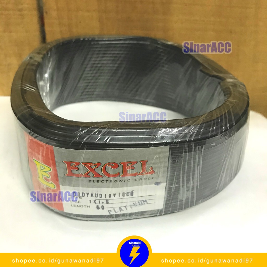 [50 METER] Kabel kawat engkel platinum 1x1,5mm excel 50 meter 50m kabel tunggal NYA 1,5mm ROL gulung