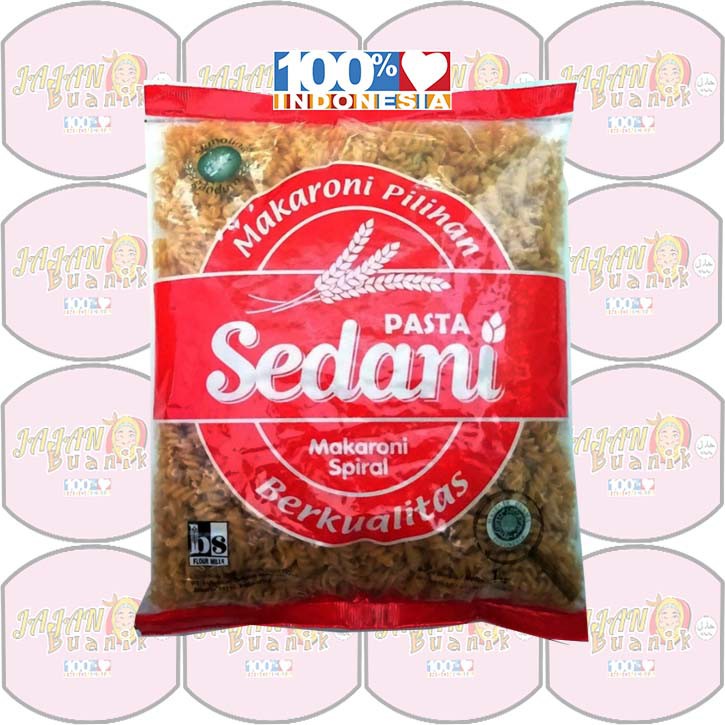 

(MENTAH) SEDANI MAKARONI SPIRAL DAN PIPA 1 KG / UNTIR - UNTIR / URIL /PIPA