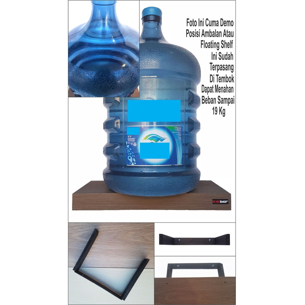 40x15x4cm Rak Dinding/Ambalan/Melayang/Floating Shelf MERK KINBAR MB404