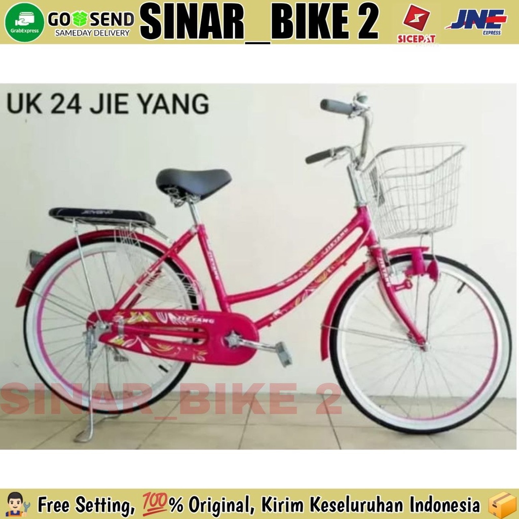 Sepeda Keranjang Dewasa 20,24 &amp; 26 Inch JIEYANG 01A  City Bike