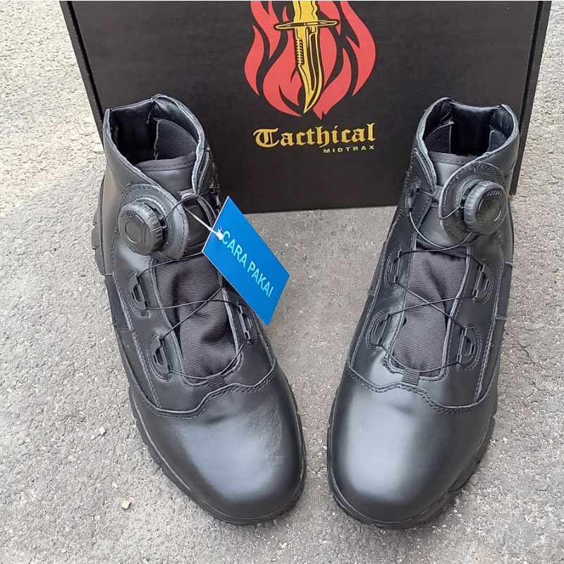 sepatu pdh midtrack tactical tali putar