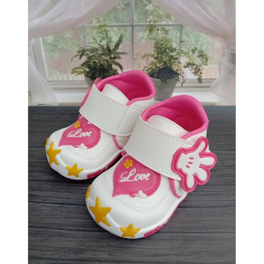 Sepatu anak Sneaker Lucu Sepatu anak Perempuan PLATERAN BUNGA Terbaru 1 - 3 thn