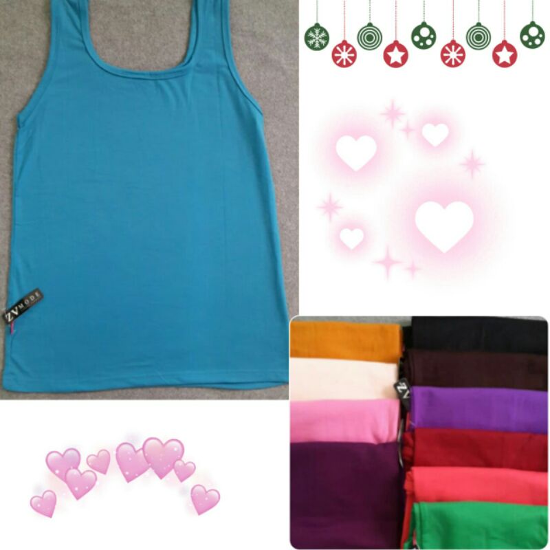 tanktop wanita tali lebar