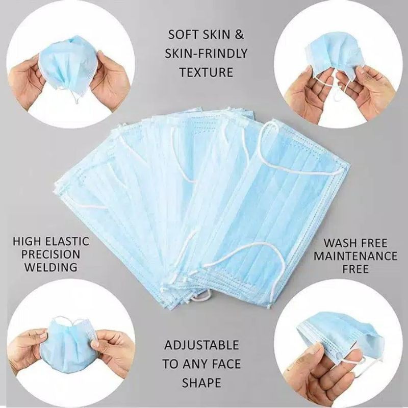 Masker disposable 3 ply masker 3 layer