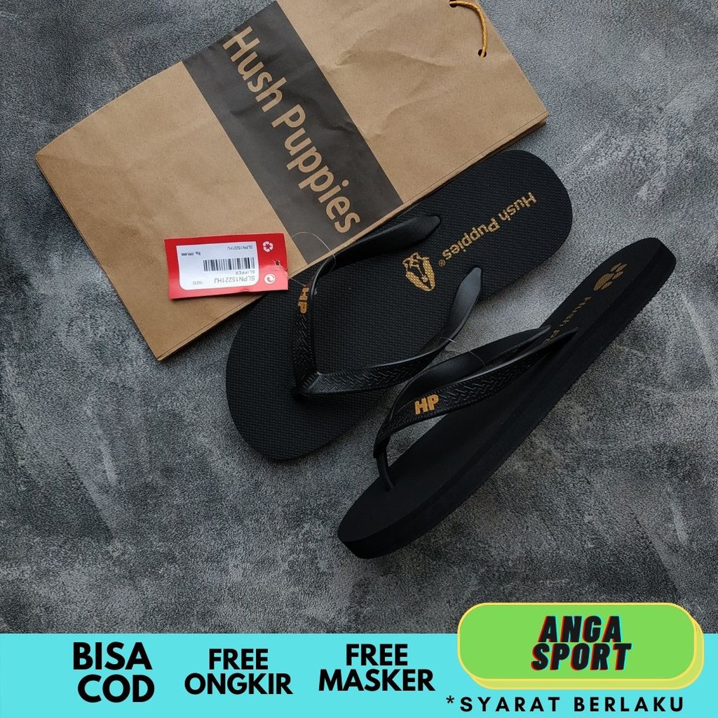 SANDAL JEPIT HUSH PUPPIES PRIA WANITA / SENDAL CASUAL REMAJA KEKINIAN / SANDAL DISTRO KEREN TERMURAH