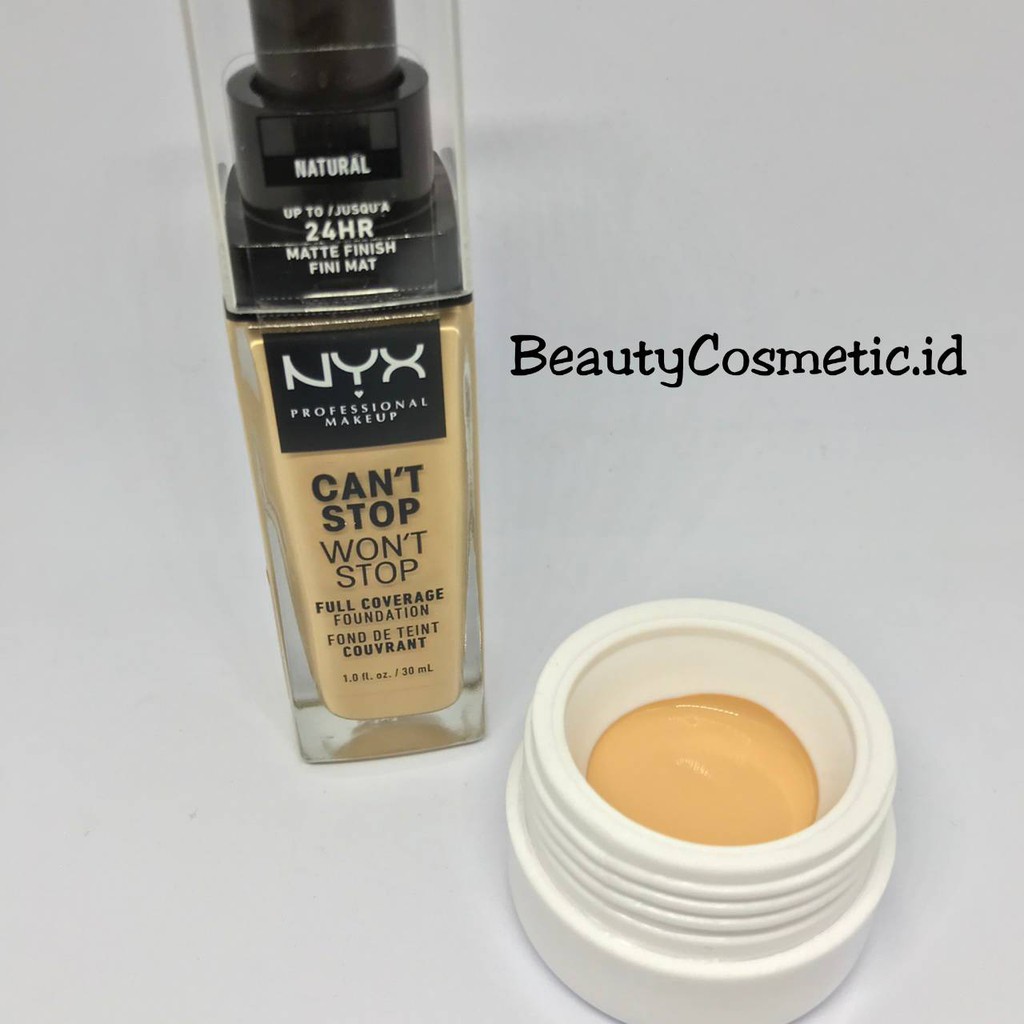 NYX Professional Can't Stop Won't Stop Foundation Share in jar