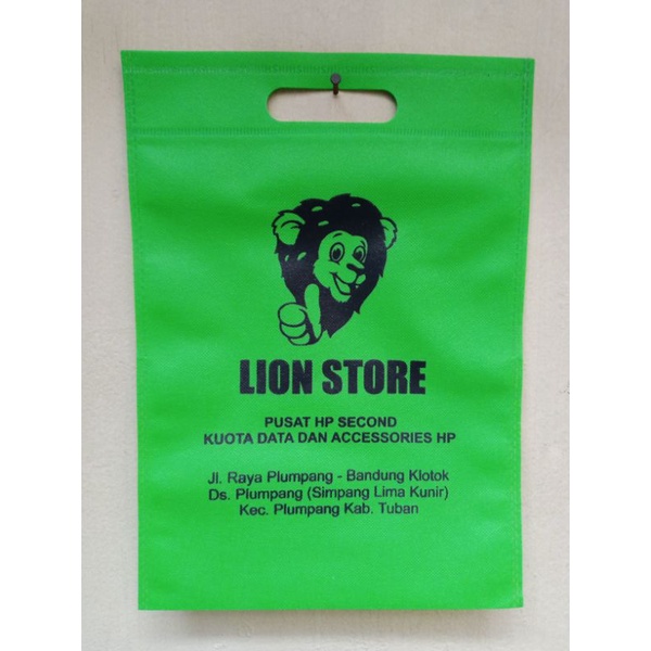 TAS SPUNBOND OVAL CUSTOM SABLON 30X40 TAS PROMOSI TOKO TAHLIL WEDYNG  PROMOSI TOKO HP