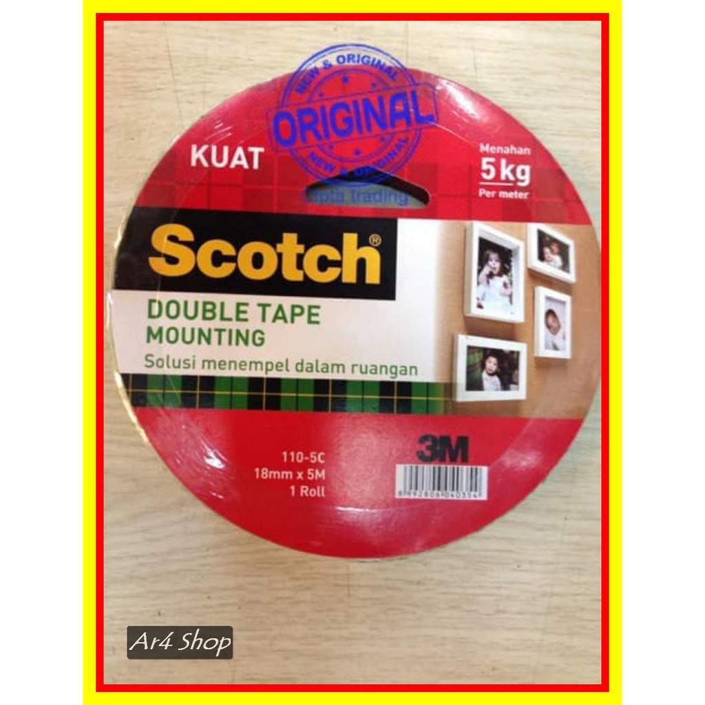 

Double Tape - Scotch 3M - Mounting Tape 18 Mm X 5M