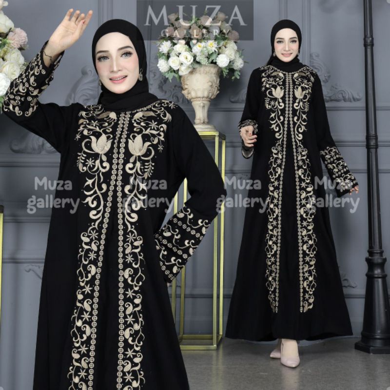 MUZA ABAYA HITAM ABAYA TURKEY 1227 (BUSUI)