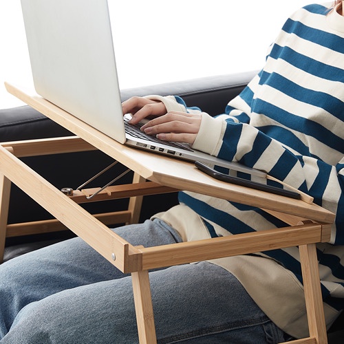 FELFRITT Baki laptop / tempat tidur, bambu, 58x32x27 cm