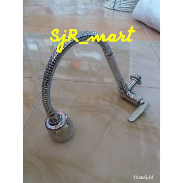 Kran Fleksibel STAINLESS SOLIGEN / Keran Angsa Flexible / Kran Angsa Fleksibel Wastafel Cuci Piring