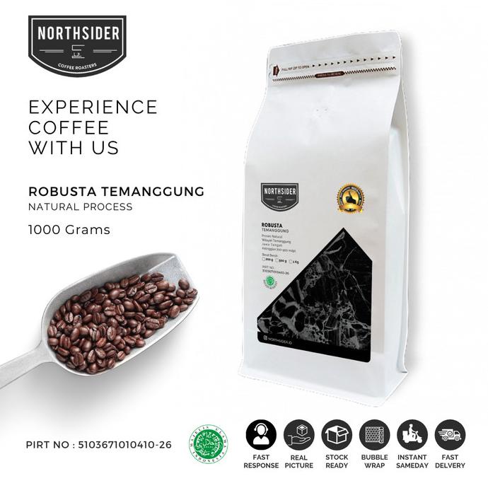 

*#*#*#] BIJI KOPI ROBUSTA FINE TEMANGGUNG NATURAL -1KG NORTHSIDER COFFEE