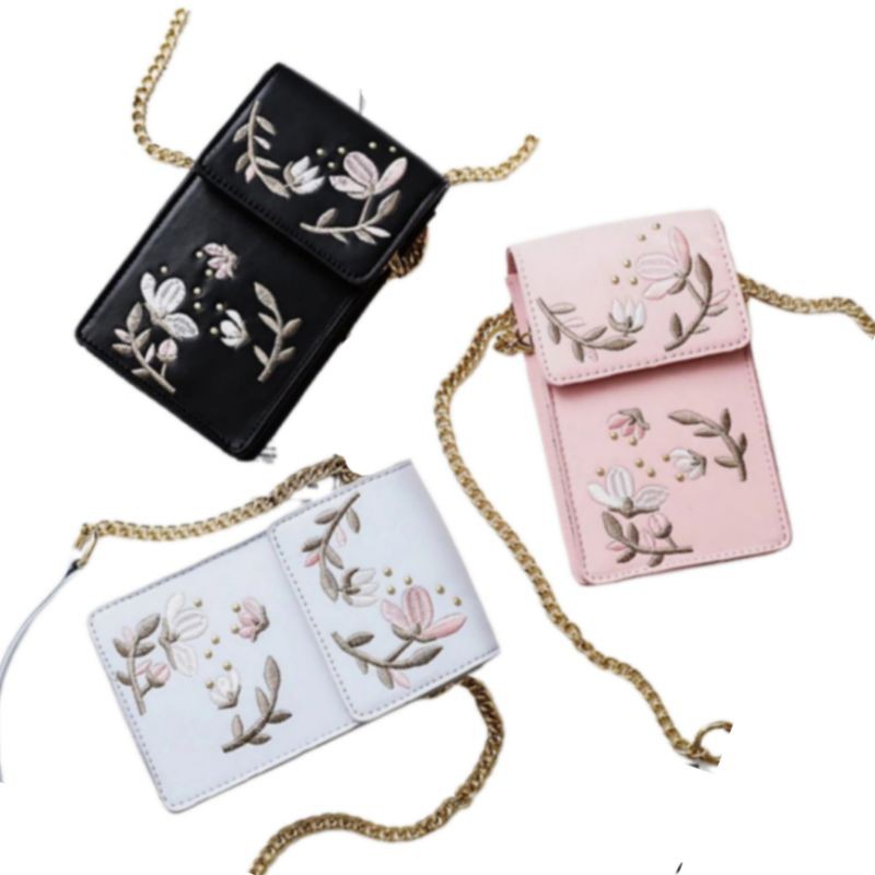 dem_sare - BDS002 POCKET DYLAN Pocket Bag Tas Selempang Wanita Mini Slingbag sakura Tali Rantai Termurah