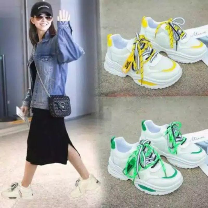 Sepatu wanita fashion korea gts 219,Sepatu cewek JINTU Korea styl fashio,sepatu sneakers cewek putih-8
