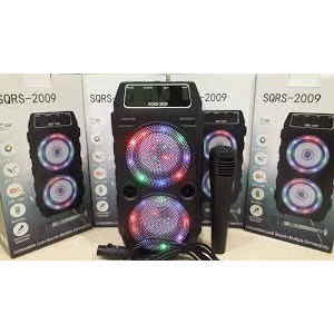 Termurah SPEAKER BLUETOOTH +MIC KARAOKE YD SQ 2009 WIRELESS BLUETOOT BASS SUDAH PLUS MIC