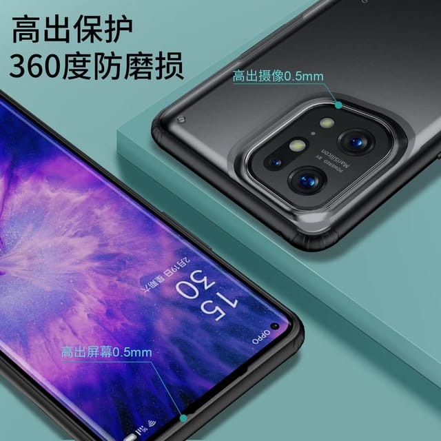 OPPO FIND X5 PRO 5G SOFT CASE FROSTED TRITONE SERIES ORIGINAL