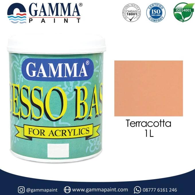 Gamma GESSO BASE - TERRACOTTA - Cat Tembok Semi Gloss 1L