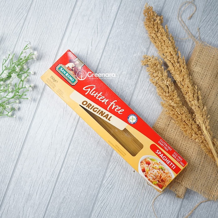 

pasta-aneka- san remo gluten free original pasta spaghetti 350gr -aneka-pasta.
