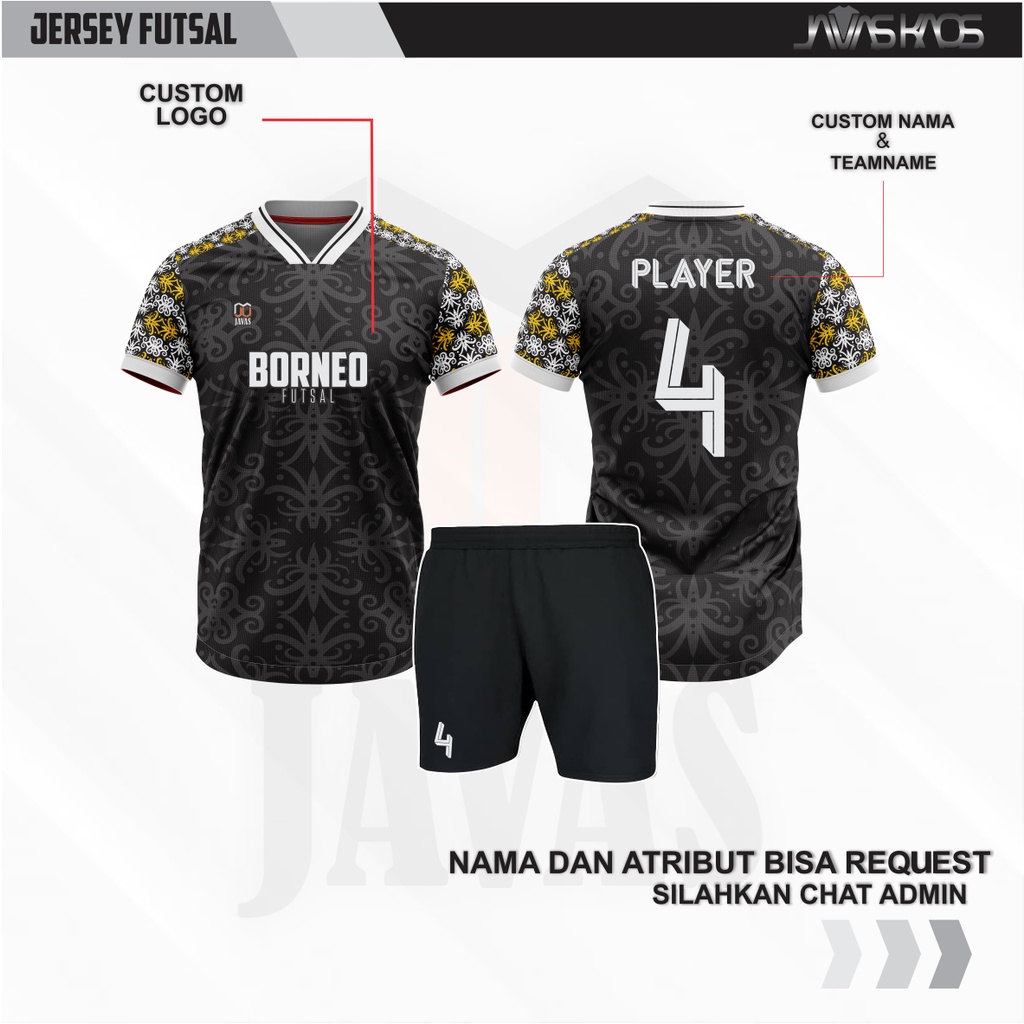 Jual Jersey Futsal Printing Baju Futsal Jersey Sepak Bola Printing Custom Nama Shopee Indonesia