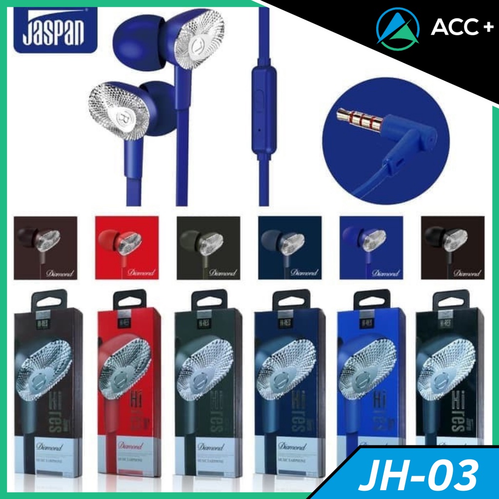 JASPAN JH-03  Headset Handsfree Hi-Res Audio Earphone Universal