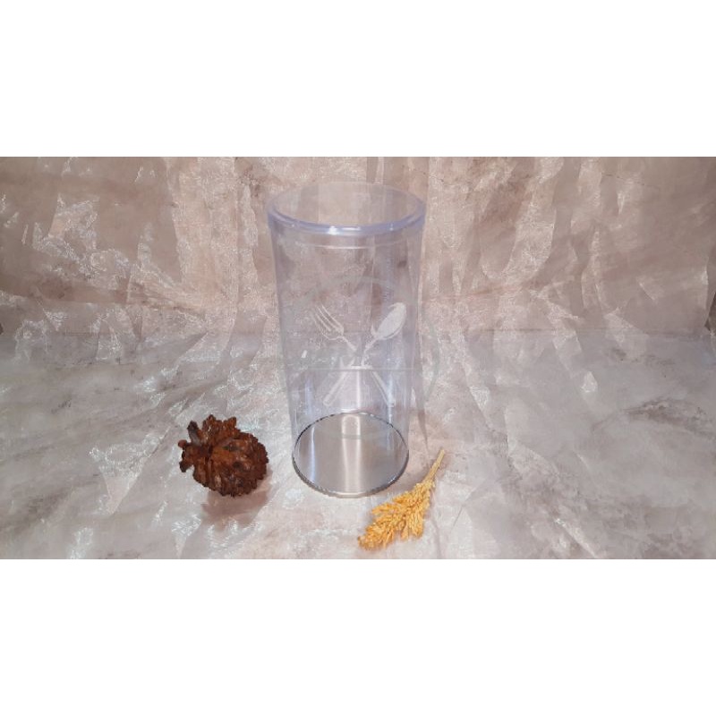 Mika Tabung Alas Aluminium TP + Tutup 18 Cm Diameter 8 Cm  - isi 12pcs | Tabung kue kering dan akses