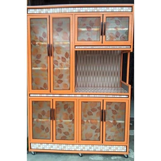 lemari rak piring dan makanan