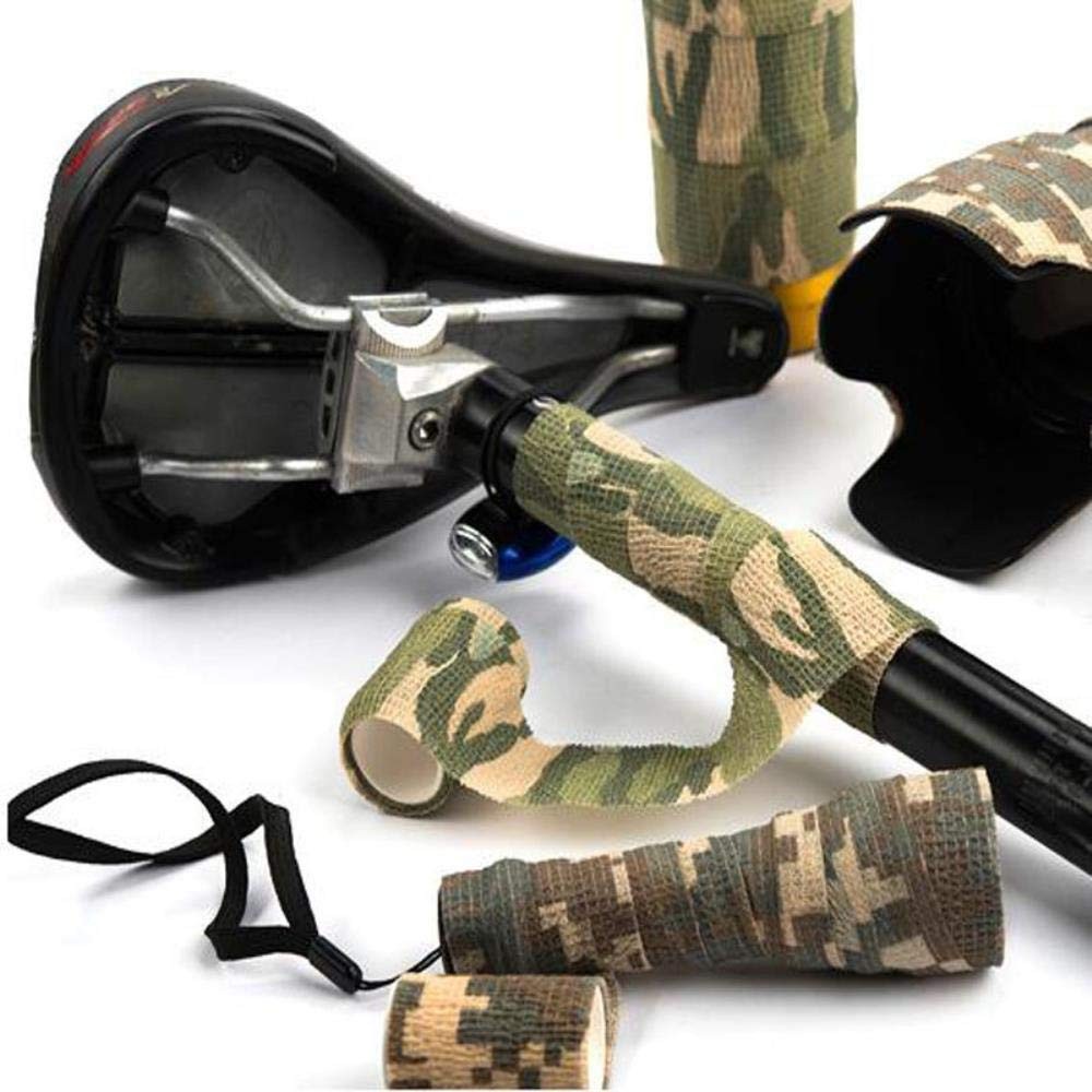 YGRETTE - Camouflage Camo Retractable Tape Hunting Survival Kit / Lakban Ajaib Pelindung Frame