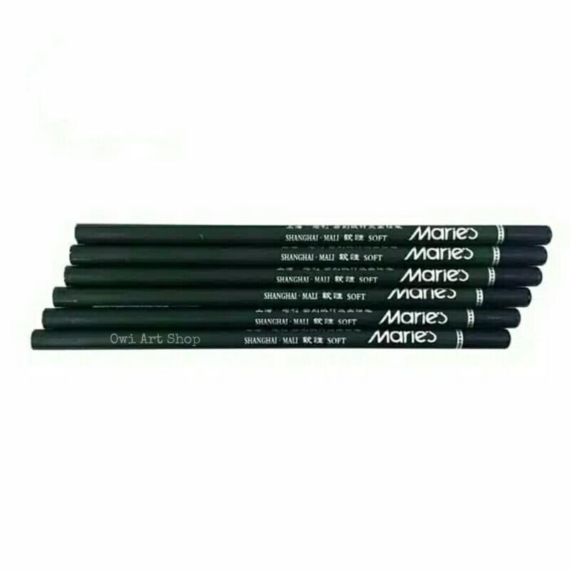 

Pensil Maries - Pensil Charcoal Maries Soft C7350-6 / Pensil Arang Hitam Pekat