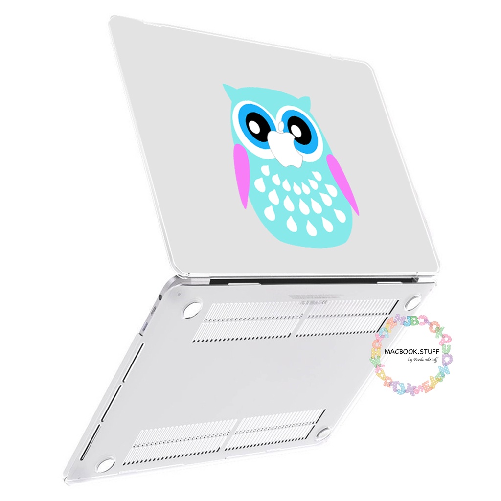 MACBOOK Case CUSTOM OWL DESIGN NEW AIR PRO RETINA 11 12 13 14 15 16 INCH NON /  WITH CD ROOM / TOUCHBAR / TOUCH ID / M1 2020 2021 2022