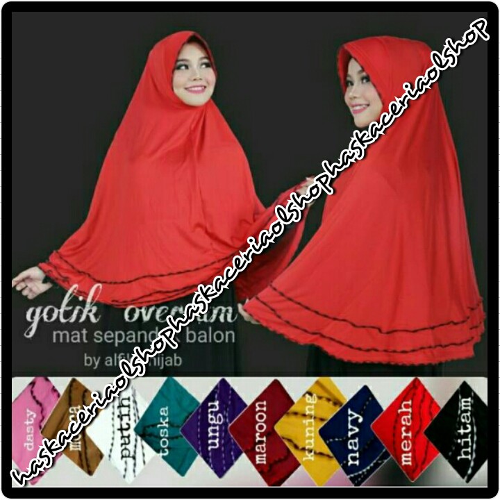 Jilbab Gotik Instan Panjang