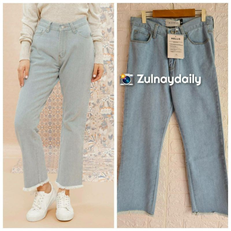 NAZMA DENIM BLUE || ALEZA LABEL