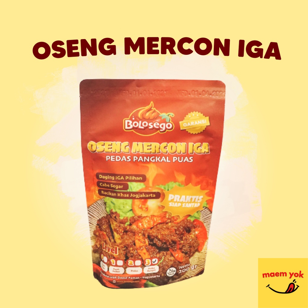 

(Ready Stok Terbaru) OSENG MERCON IGA SAPI DENGAN LEVEL PEDAS MANTUL - BOLOSEGO