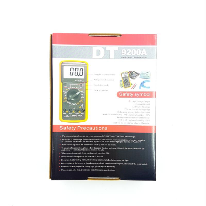 Avometer / Multitester digital / Digital Multimeter DT-9205A by Mel-V